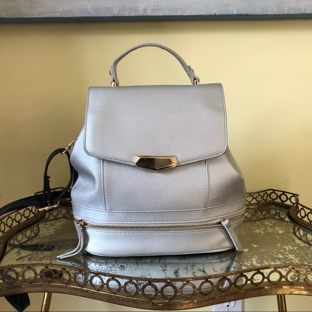 Merona silver cross body bag